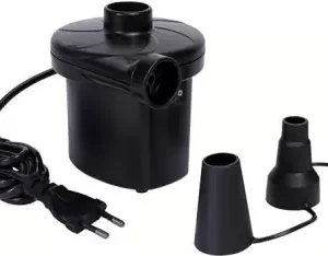 Multi-Purpose Vacuum Air Pump, AC Electric, for Inflating/Deflating Sofa, Bed, Swimming Pool Tubes, Toys, Air Bags, Mattresses, Big Balloons, Black